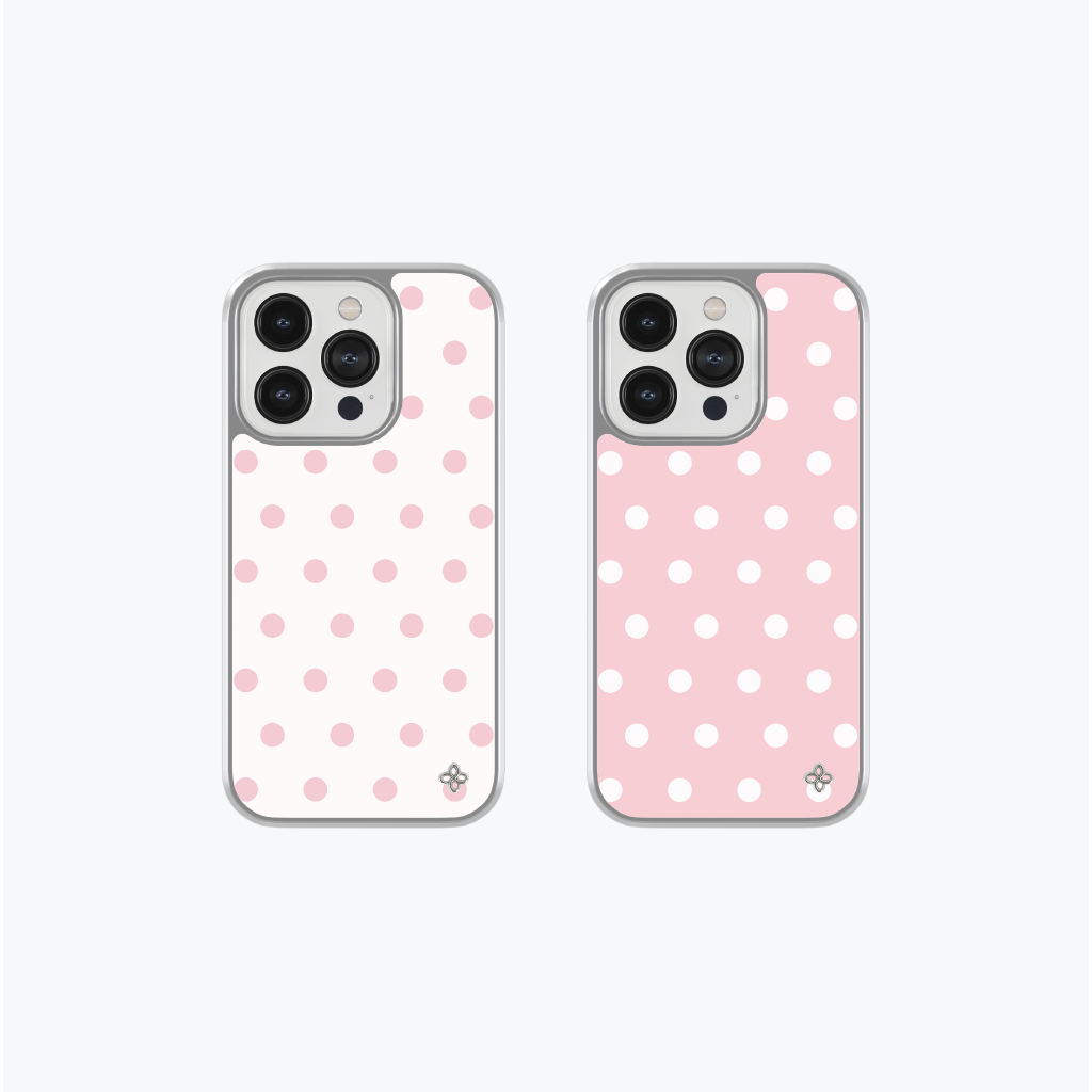Strawberry Dot Phonecase (Glass Silver)