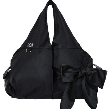 Bow Shoulder Bag (Nylon Black)