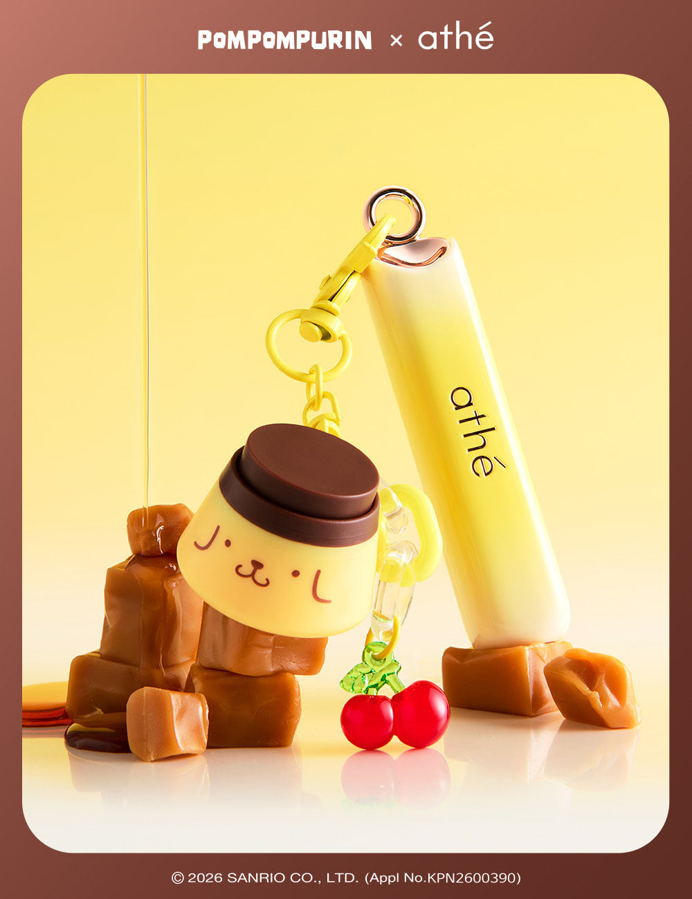 athe - authentic lip glowy balm (布甸狗keyring)