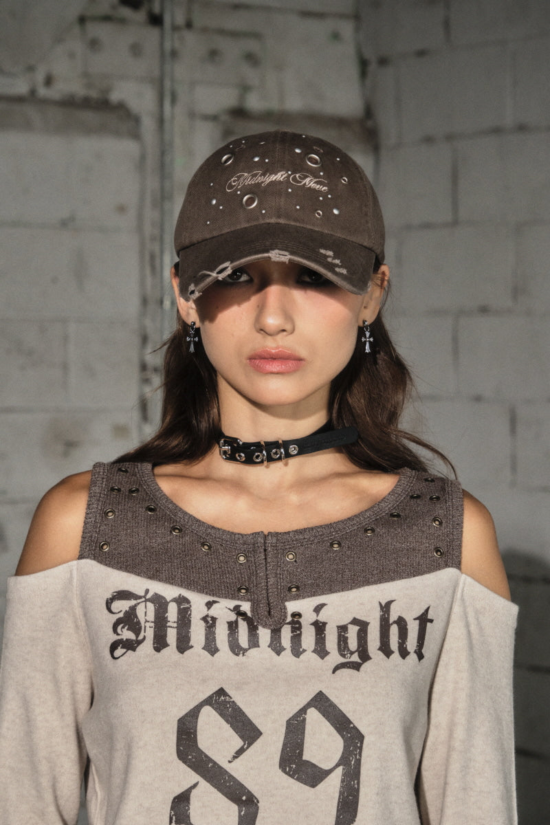 eyelet cap (brown)