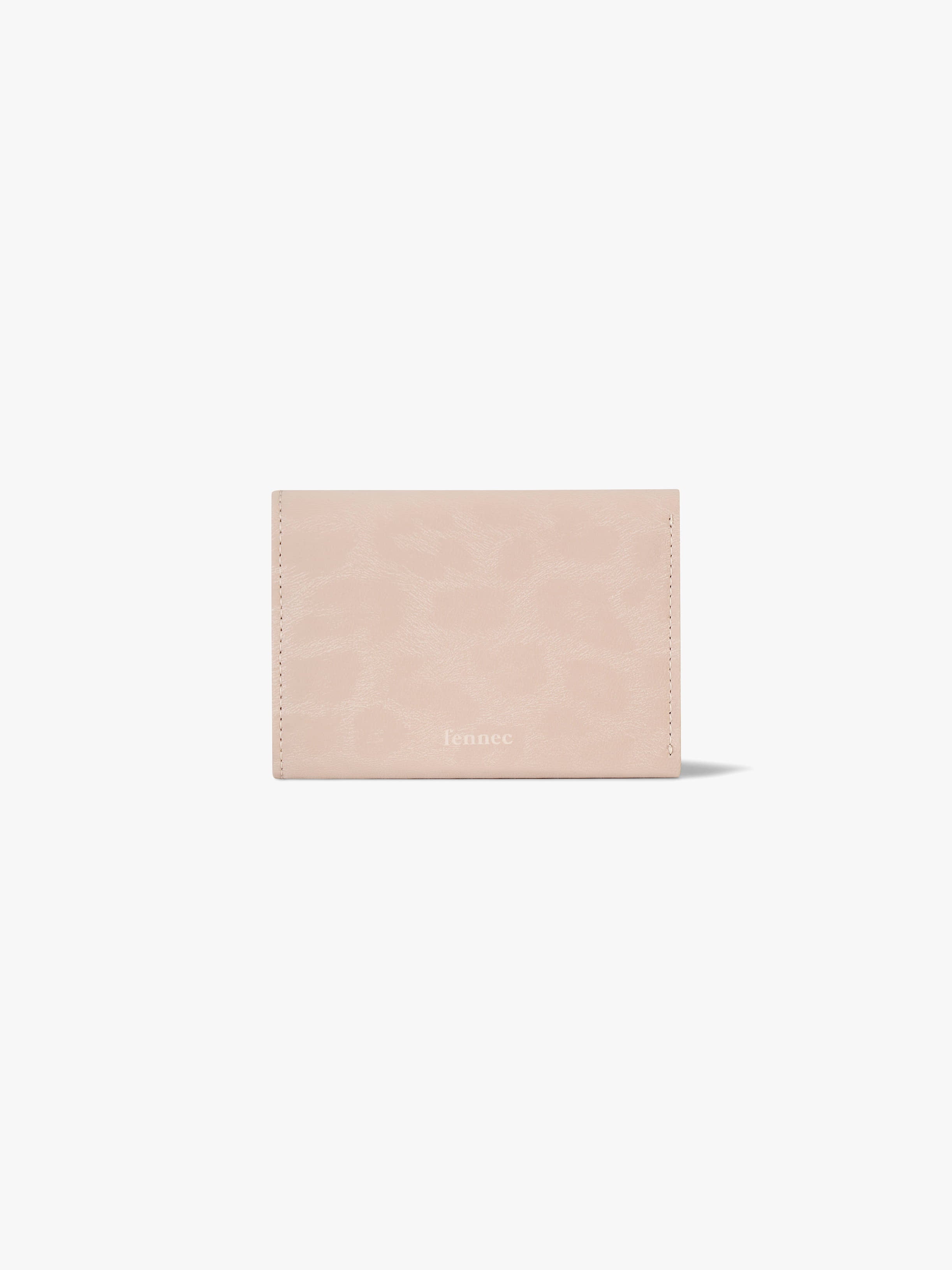 TRIANGLE TRIPLE WALLET (LEOPARD BLOSSOM)