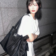 4 WAY SIGNATURE LOGO TOTE BAG(BLACK)