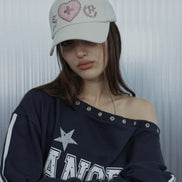 [ian同款] LEO APPLIQUE BALL CAP (BEIGE)