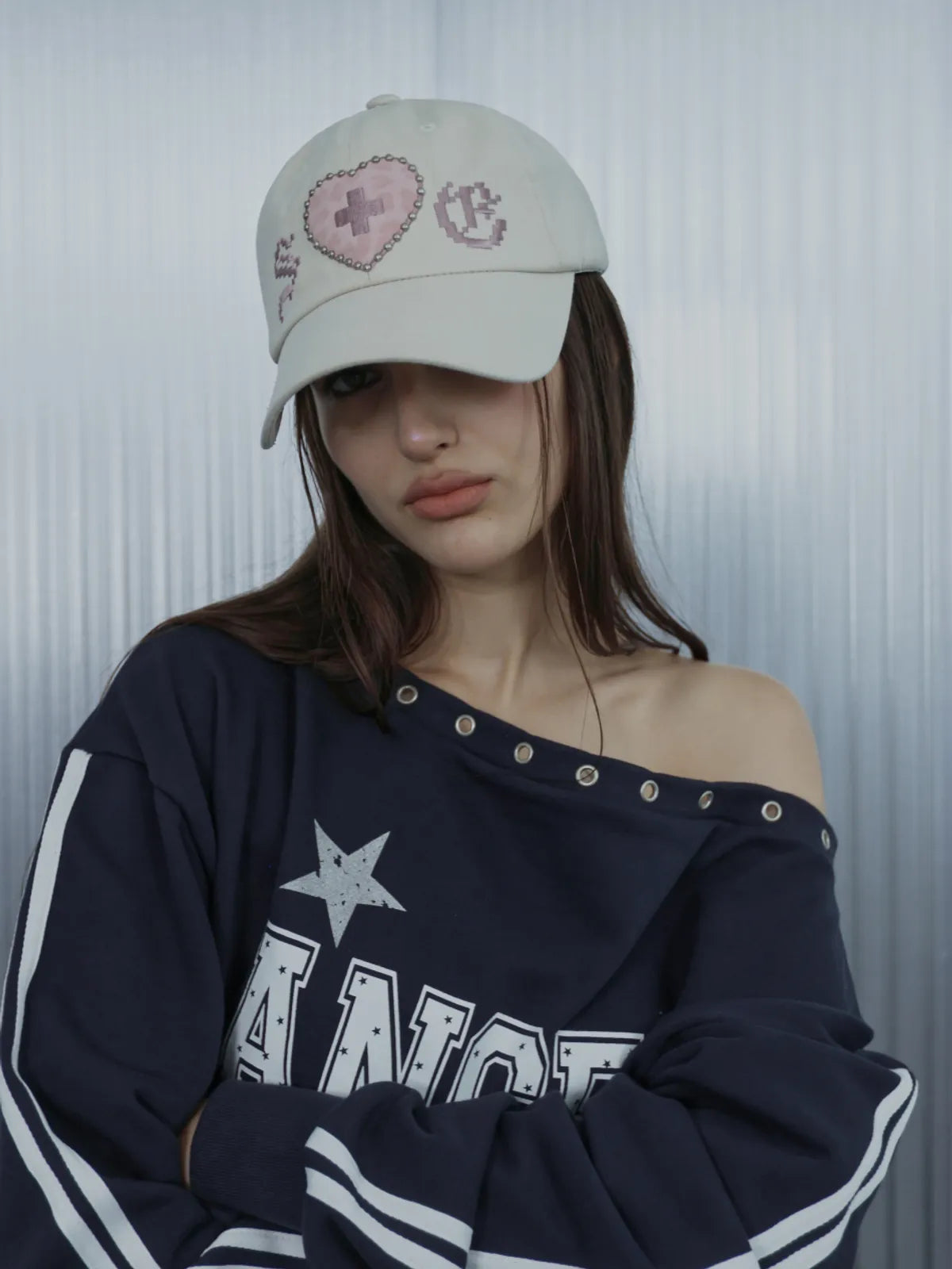 [ian同款] LEO APPLIQUE BALL CAP (BEIGE)