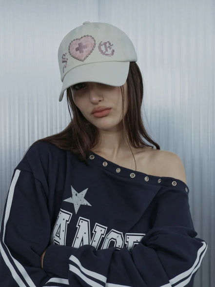 [ian同款] LEO APPLIQUE BALL CAP (BEIGE)