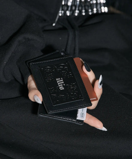 Black soft card wallet