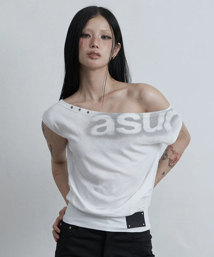 DOLMAN LOOSE CROP T-SHIRTS (WHITE)