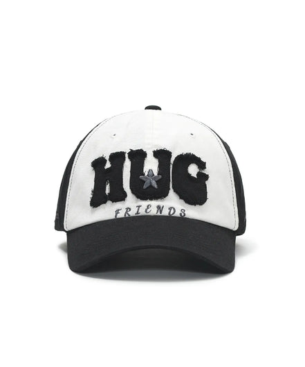 HUG friends cap (White Black)