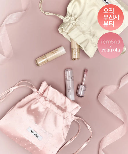 Romand X rolarola juicy lip oil + dot bag