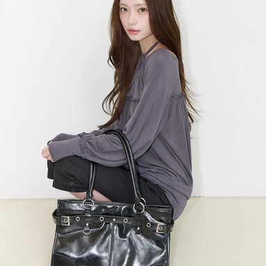 OV Big Shoulder Bag (Black)