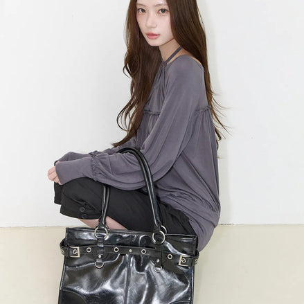 OV Big Shoulder Bag (Black)
