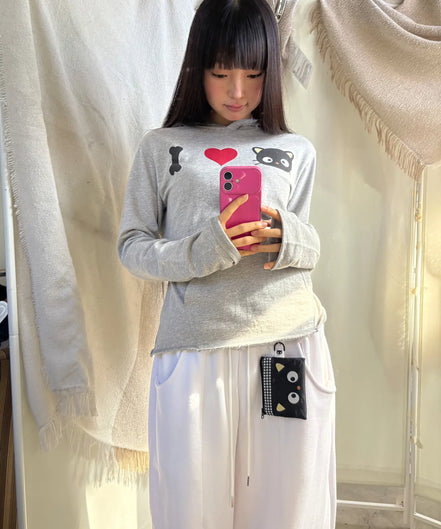 CHOCOCAT BONE HEART HOODIE