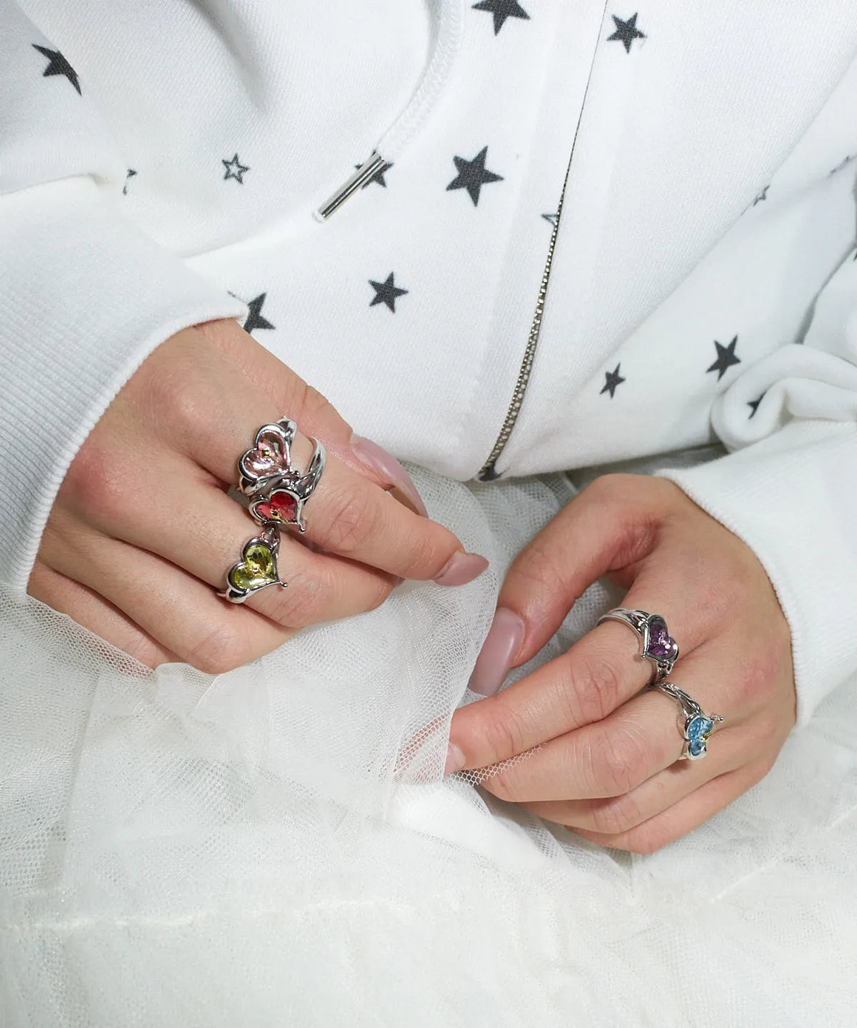 LUVISTRUE X SUMMER MOON RING(RED)