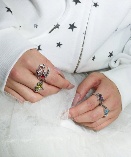 LUVISTRUE X SUMMER MOON RING(RED)