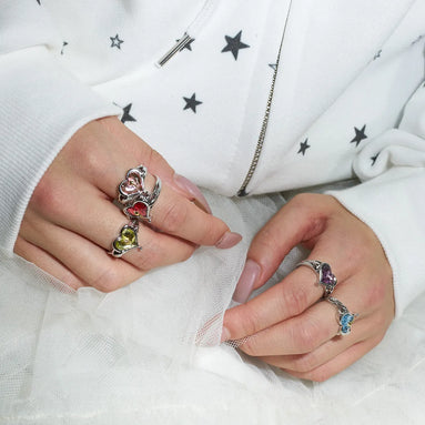LUVISTRUE X SUMMER MOON RING(RED)