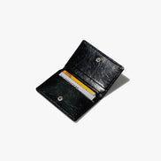 CRINKLE SOFT CARD CASE (BLACK)