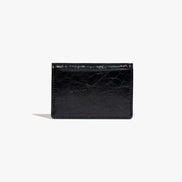 CRINKLE SOFT CARD CASE (BLACK)