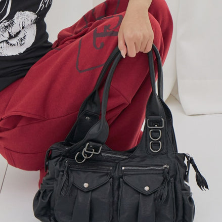 RANMA HOBO BAG (BLACK)