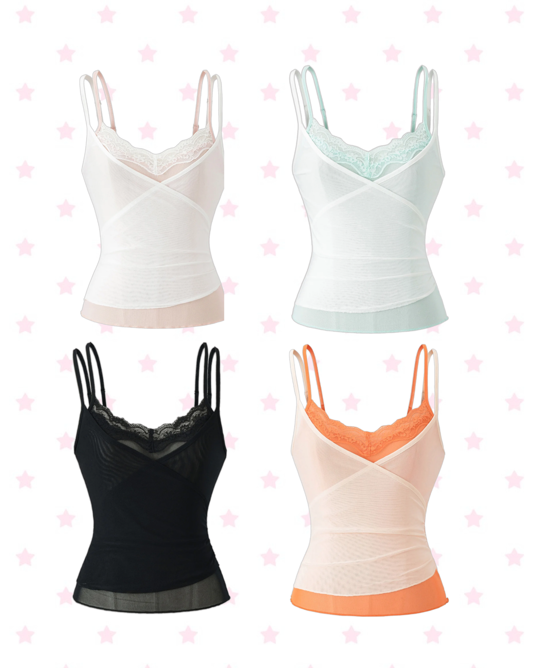 KR lace two sleeveless (4 Colors)