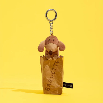 Joguman Woody YOU ARE WHAT YOU EAT baguette keyring