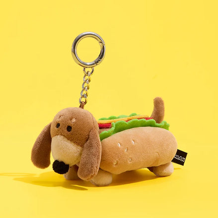 Joguman Woody YOU ARE WHAT YOU EAT hotdog keyring