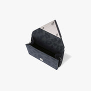 TRIANGLE TRIPLE WALLET (LEOPARD NAVY)