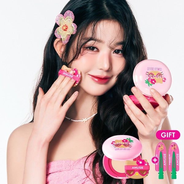 amuse x hello kitty - dew power vegan cushion