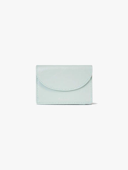 CRINKLE HALFMOON MINI WALLET (PALE MINT)