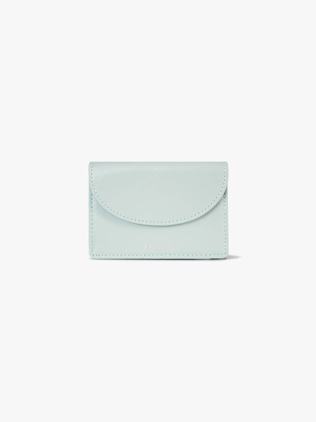 CRINKLE HALFMOON MINI WALLET (PALE MINT)