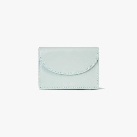 CRINKLE HALFMOON MINI WALLET (PALE MINT)