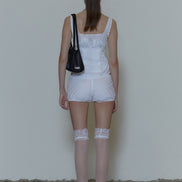 (現貨) SCULPTOR - Pintuck Lounge Sleeveless Top (White)