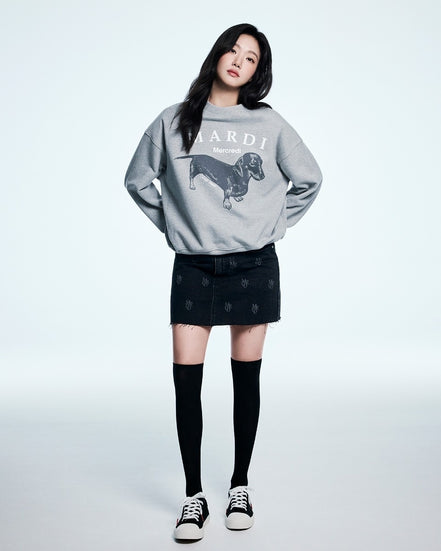 MARDI MERCREDI - SWEATSHIRT DDANJI (GREY WHITE)