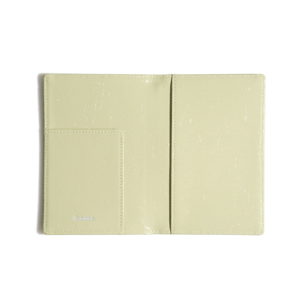CRINKLE PASSPORT CASE (SAGE MINT)
