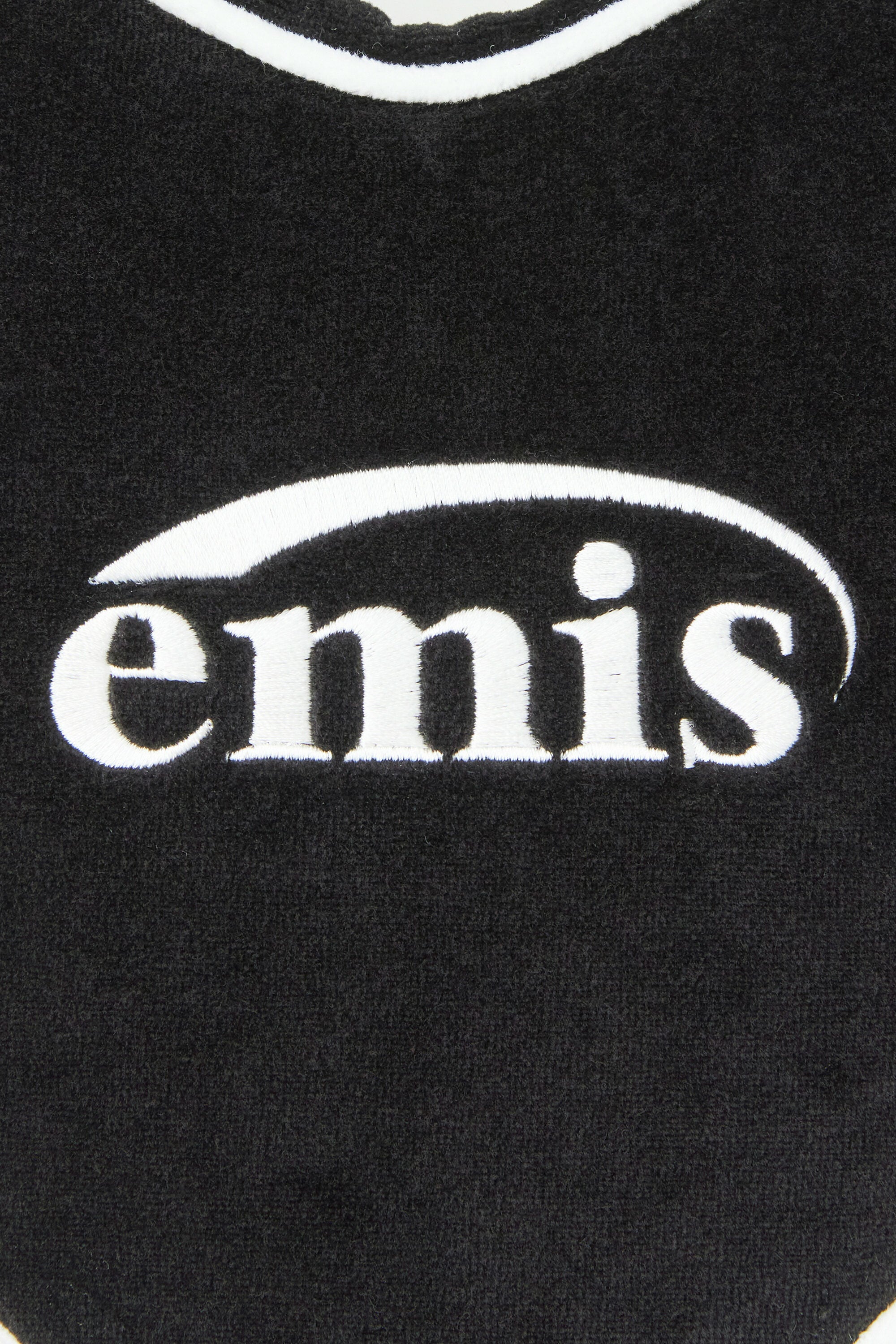 EMIS - VELOUR HEART TOTE BAG-BLACK