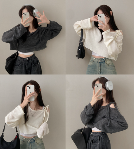 KR OFF SLASH KNIT (3 COLORS)