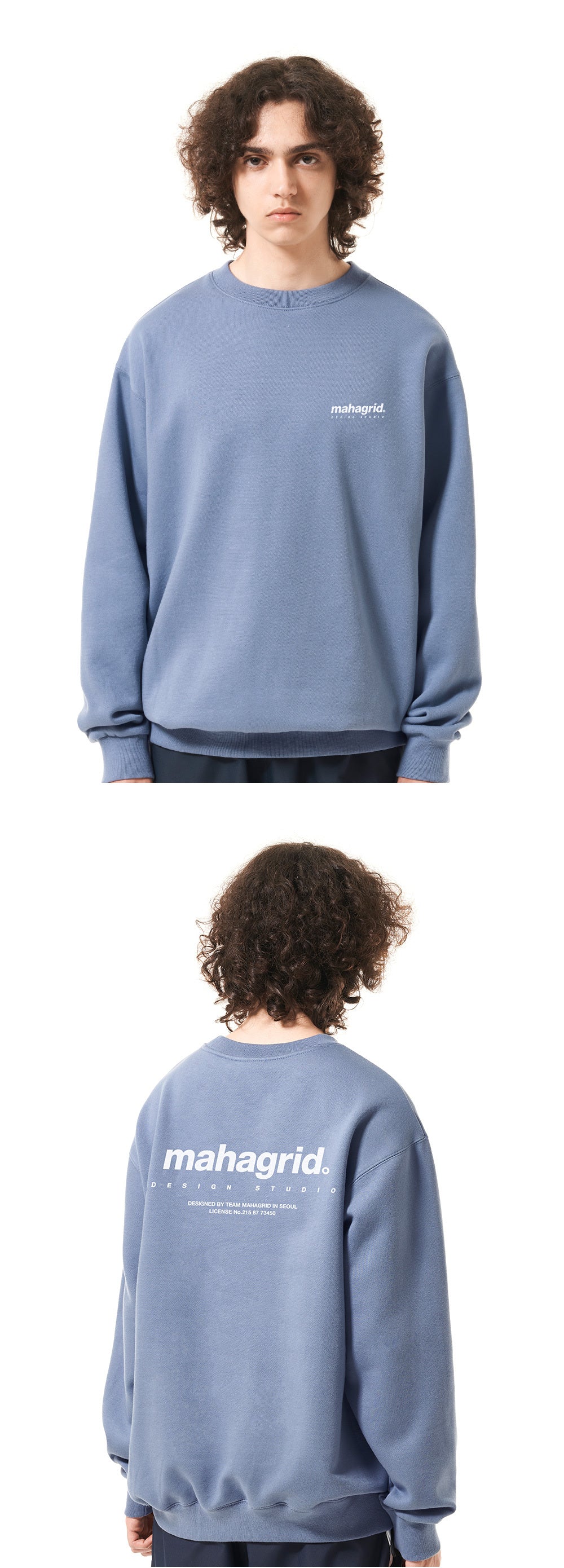 (現貨) MAHAGRID - ORIGIN LOGO CREWNECK [BLUE]
