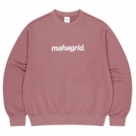 mahagrid - BASIC LOGO SWEATSHIRT (PINK)