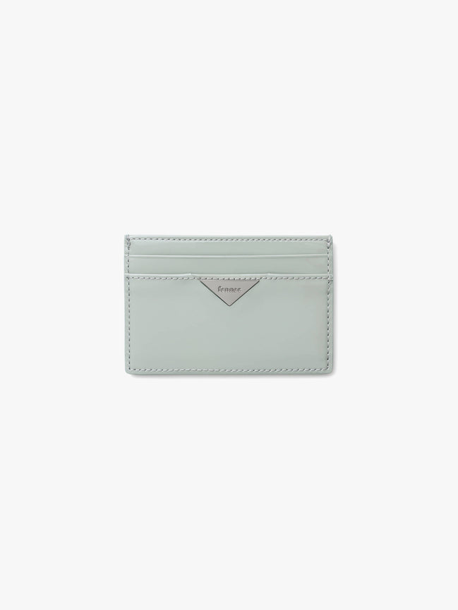 TRIANGLE SLIT CARD HOLDER (PALE MINT)