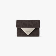 TRIANGLE DOCO WALLET (LEOPARD BROWN)