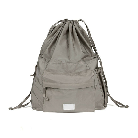 DRAWSTRING BACKPACK (GRAYISH BROWN)
