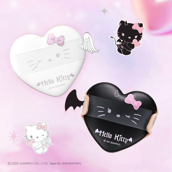 fillimilli X hello kitty - heart cushion puff 5pcs (2 colors)
