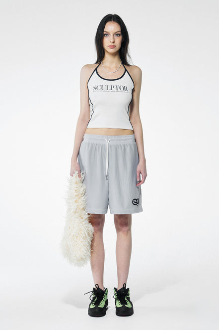 (現貨) SCULPTOR - Classic Logo Halter Top (White)