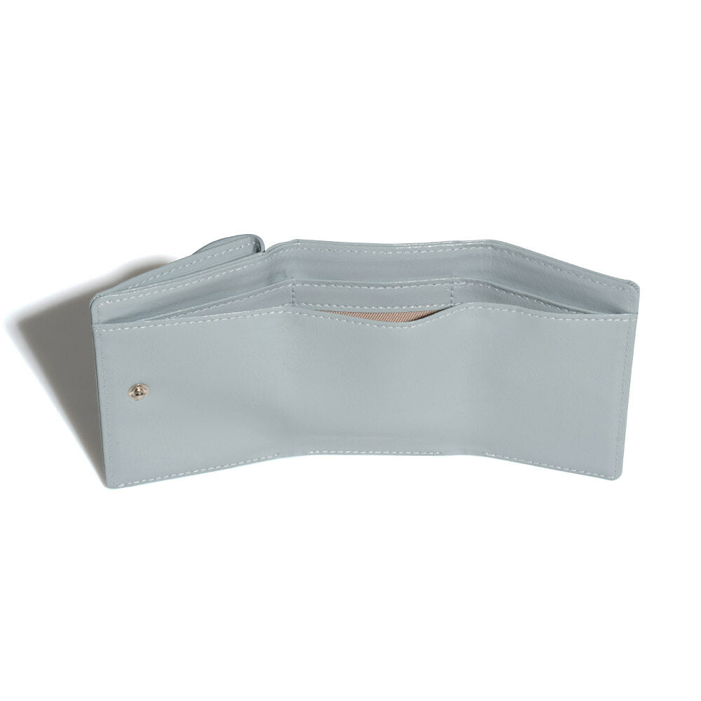 CRINKLE HALFMOON MINI WALLET (MID GREY)