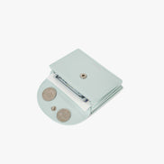 CRINKLE HALFMOON MINI WALLET (PALE MINT)