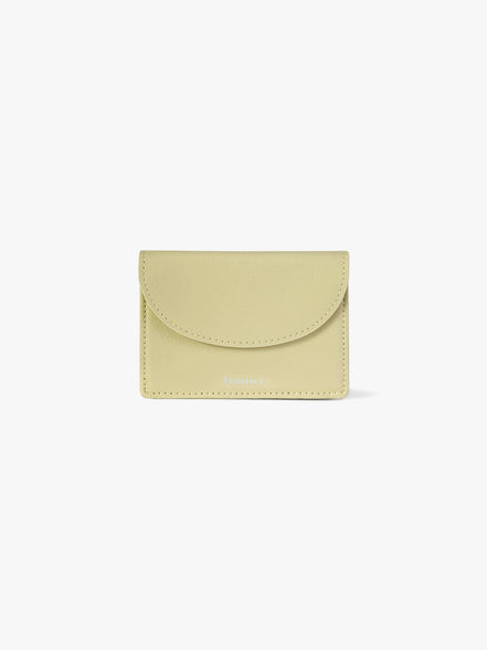 CRINKLE HALFMOON MINI WALLET (SOFT OLIVE)