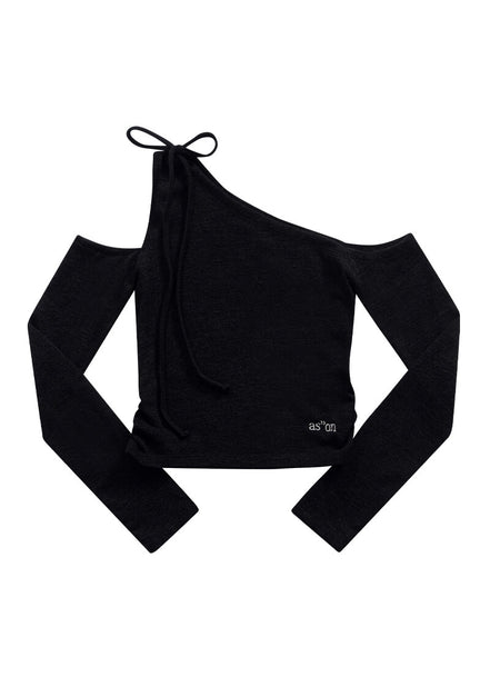 as"on - MUSE CUT-OUT TEE (BLACK)
