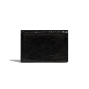 CRINKLE NAME POCKET (BLACK)