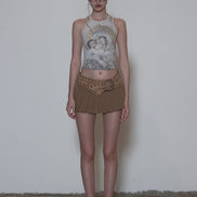 SCULPTOR - Maria Tear Drop Tank Top Dirty (Peach/Raw)