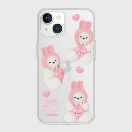 THE NINE MALL - pattern bunny puppy 透明軟殼