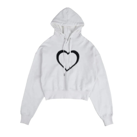 (現貨) aeae - love crop hoodie (white)
